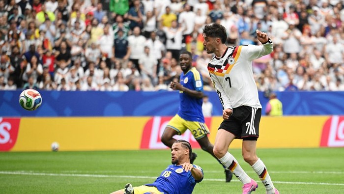 Soccer Football - FIFA World Cup 2026 - Group E - Germany v Curacao - Houston Stadium, Houston, Texas, U.S. - June 14, 2026 Germanys Kai Havertz scores their seventh goal REUTERS/Annegret Hilse