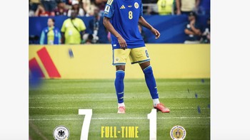 Akun Timnas Curacao di X berterima kasih pada segala dukungan dari fans. Meski kalah telak dari Jerman, mereka berhasil mencetak gol pertama di ajang Piala Dunia. Foto: X.com