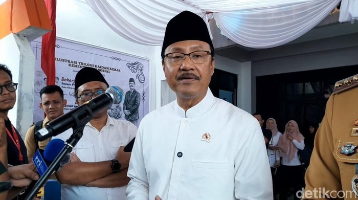 Mensos RI Saifullah Yusuf. (Foto: Rechtin Hani Ritonga/detikSumut)