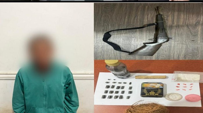 Petani di Muba inisial J ditangkap karena memiliki Senpira