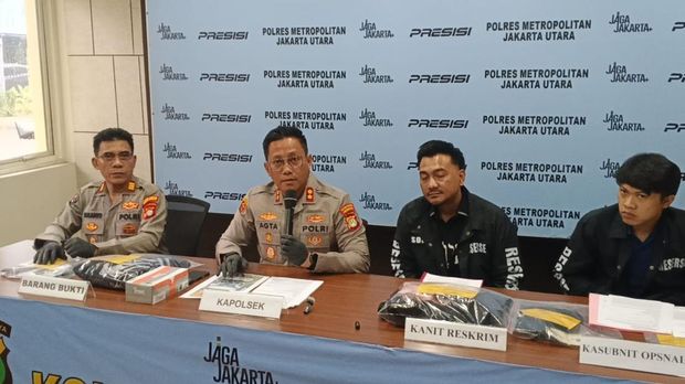 Polisi merilis pengungkapan kasus percobaan penculikan kakek 70 tahun di PIK, Jakarta Utara