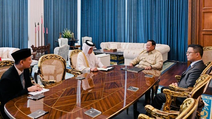 Prabowo menerima kunjungan Menlu Qatar, Senin (15/6/2026)