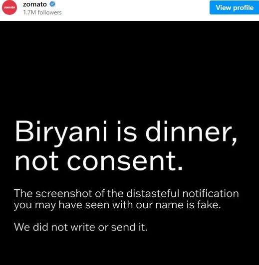 Aplikasi Makanan Ini Digeruduk Gegara Notifikasi Biryani Viral