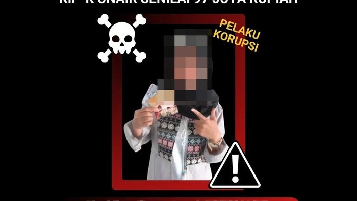 Unggahan viral dugaan korupsi mahasiswa penerima beasiswa KIP Unair.