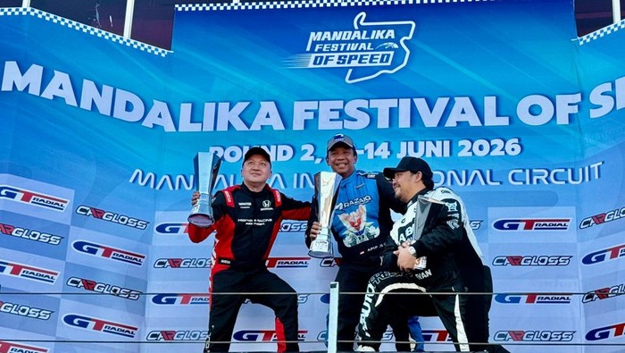 Alvin Bahar naik podium di putarna kedua Mandalia Festival of Speed pekan ini.