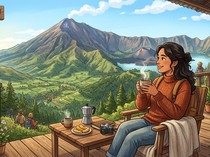 4 Kafe di Tetebatu Lombok Timur untuk Ngopi Syahdu Menikmati Gunung Rinjani
