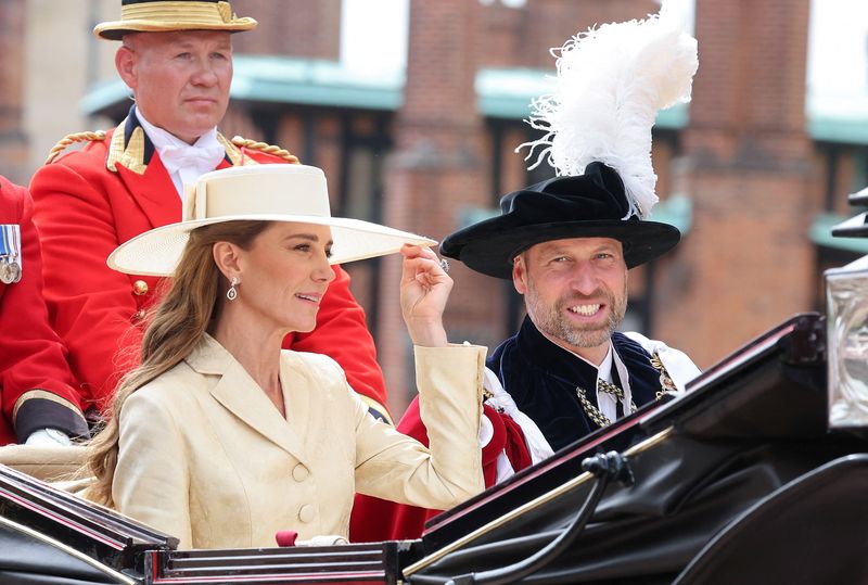 Catherine, Princess of Wales, and Sophie, Duchess of Edinburgh, attend the 2026 Order Of The Garter Service at Windsor Castle on June 15, 2026, in Windsor, England.     Chris Jackson/Pool via REUTERS