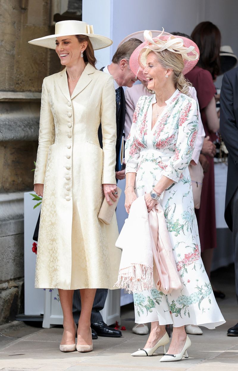 Catherine, Princess of Wales, and Sophie, Duchess of Edinburgh, attend the 2026 Order Of The Garter Service at Windsor Castle on June 15, 2026, in Windsor, England.     Chris Jackson/Pool via REUTERS