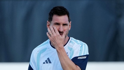 Soccer Football - FIFA World Cup 2026 - Argentina Training - Sporting KC Training Centre, Kansas City, Kansas, U.S. - June 15, 2026  Argentinas Lionel Messi during training IMAGN IMAGES via Reuters/Denny Medley