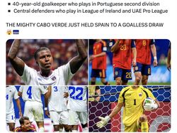 Cape Verde Tahan Spanyol, Kipernya Bikin Netizen Takjub
