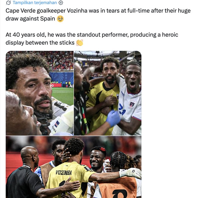 Cape Verde Tahan Spanyol, Kipernya Bikin Netizen Takjub