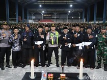 1.002 Personel Gabungan Kawal Pengesahan Calon Warga PSHT di Gresik