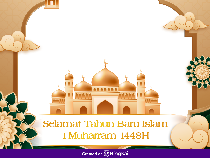 10 Twibbon Tahun Baru Islam 1448 H Gratis, Lengkap dengan Ucapannya