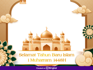 10 Twibbon Keren Tahun Baru Hijriah Lengkap Sejarah dan Keutamaan