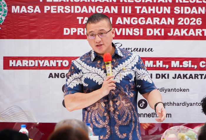 Anggota DPRD DKI Jakarta, Fraksi PDI Perjuangan Hardiyanto Kenneth.