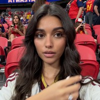 Hubungan asmara Ines Garcia dan Lamine Yamal terungkap ke publik pada April 2026. Lamine menhajak Ines menghadiri perayaan kemenangan Barcelona di Liga Spanyol. Foto: Dok. Instagram Ines Garcia