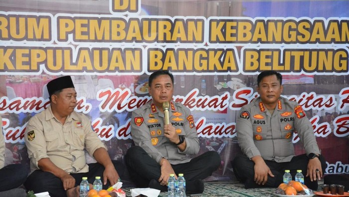 Kapolda Babel saat melakukan anjangsana ke purnawirawan di Pangkalpinang