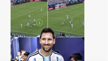 Sudah berusia 38 tahun dan memenangkan segalanya, Messi tadi tetap ngotot bahkan membantu pertahanan. Foto: X.com