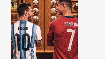 Messi menyamai rekor Ronaldo sebagai hanya dua pemain yang mencetak gol di 5 turnamen Piala Dunia yang berbeda. Foto: X.com