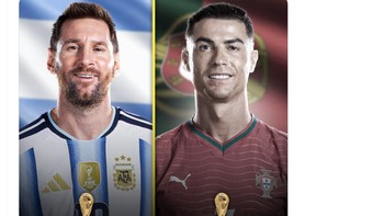 Sejak berusia 35 tahun, Messi malah banyak mencetak gol di Piala Dunia, lebih banyak dari total gol Ronaldo. Foto: X.com