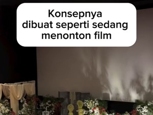 Viral Pernikahan di Bioskop Malang: Tamu Pakai Tiket, Duduk Sesuai Nomer Kursi