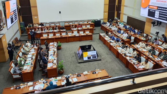 Rapat Menag Nasaruddin Umar dengan DPR (Matius Alfons/detikcom)