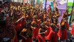 Seribu Siswa Meriahkan Karnaval Budaya, Tahun Ajaran Ditutup dengan Penuh Warna