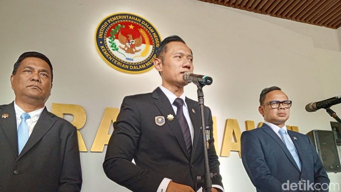 AHY usai mengisi kuliah umum di IPDN