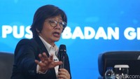Wakil Kepala BGN Agustina Arumsari memberikan pernyataan pers di kantor Badan Gizi Nasional (BGN), Jakarta, Kamis (18/6/2026). BGN menyatakan akan menghentikan program pemberian makan bergizi pada saat libur sekolah tahun ajaran 2026.