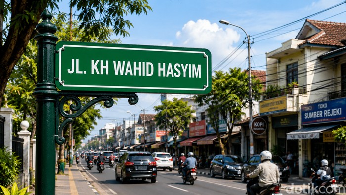 Ilustrasi jalan di Bandung.