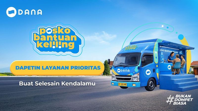 Ilustrasi posko support keliling DANA.