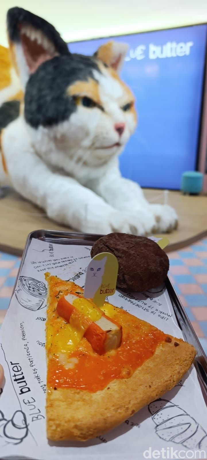 Kafe Blue Butter di Palagan, Yogyakarta, yang punya kucing raksasa bernama Elon.