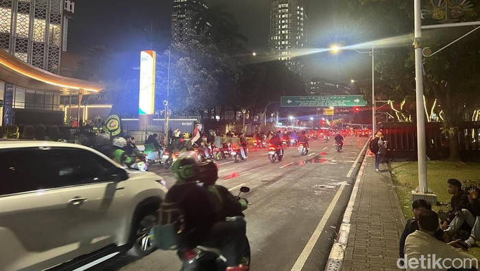 Lalu lintas di Jalan Merdeka Selatan kembali normal, Kamis (18/6/2026).