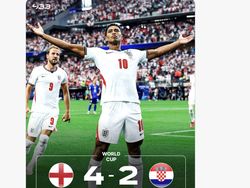 Euforia Inggris Libas Kroasia 4-2