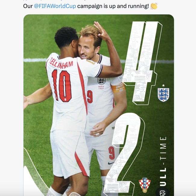 Euforia Inggris Libas Kroasia 4-2