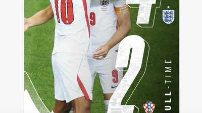 Euforia Inggris Libas Kroasia 4-2