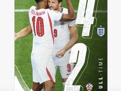 Euforia Inggris Libas Kroasia 4-2