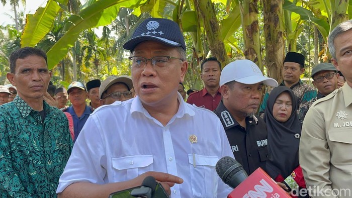 Menteri Lingkungan Hidup (LH) Muhammad Jumhur Hidayat di Pulau Mendol, Kuala Kampar, Riau, Kamis (18/6/2026)