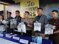 Polresta Tanjungpinang Sita 4,8 Kg Ganja-2,9 Kg Sabu, 5 Orang Ditangkap