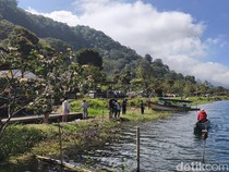 Libur Galungan, Danau Buyan Jadi Spot Mancing Favorit Warga