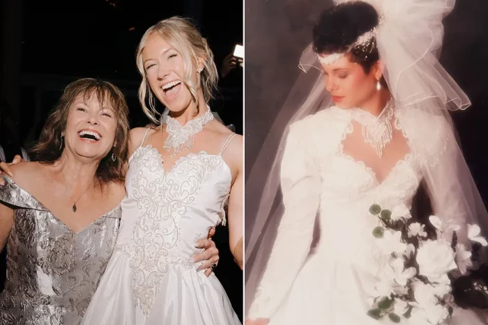Seorang pengantin wanita menyulap gaun pernikahan lawas tahun 90-an milik ibunya menjadi minidress modern untuk resepsi, bikin sang ibu haru dan bangga.