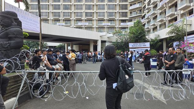 Situasi terkini jelang eksekusi Hotel Sultan (Taufiq/detikcom)