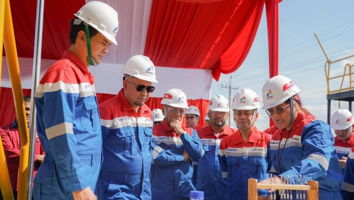 Wakil Ketua Komisi VI DPR RI Andre Rosiade memimpin kunjungan Komisi VI DPR RI ke Pertamina Hulu Rokan (PHR) di Minas, Kabupaten Siak, Riau, Kamis (18/6/2026).