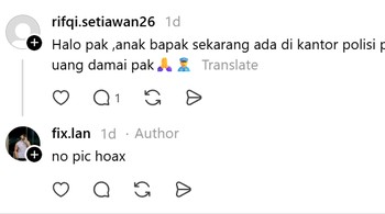 Lah, jadi modus penipuan, aowkaowk. Foto: Threads/rifqi.setiawan26