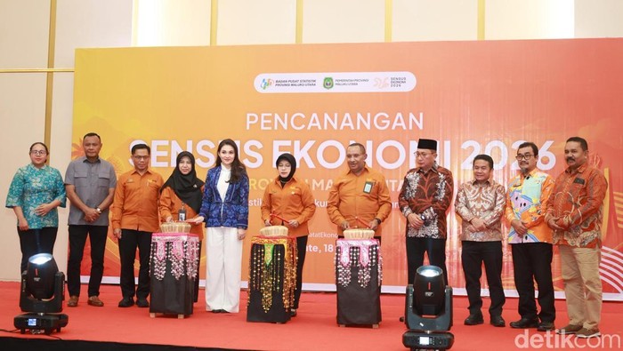 Badan Pusat Statistik (BPS) mencanangkan Sensus Ekonomi 2026 di Maluku Utara.