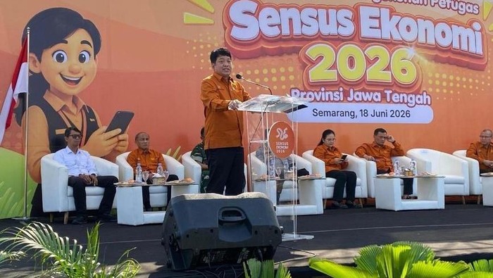 BPS Resmikan Sensus Ekonomi di Jateng, Bidik Data Akurat dan Berkualitas