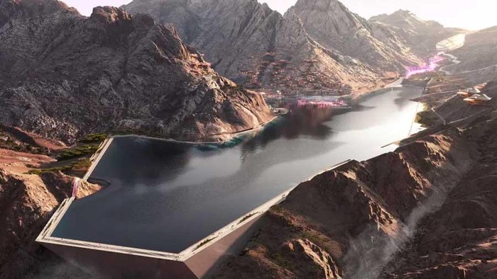 Danau raksasa di Arab Saudi