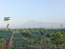 Gunung Semeru Alami 2 Kali Guguran Lava Pijar Sejauh 1,5 Kilometer
