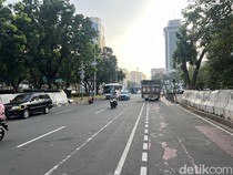 Demo Mahasiswa di Patung Kuda Selesai, Jl Medan Merdeka Selatan Dibuka Lagi