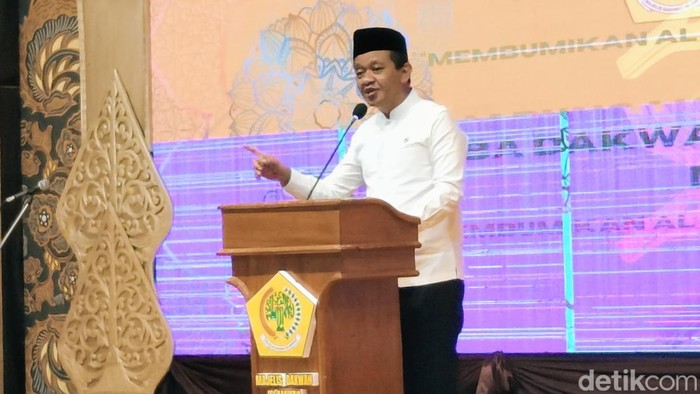 Menteri ESDM, Bahlil Lahadalia, menghadiri ajang MTQ Tingkat Nasional bagi penyandang disabilitas di Purworejo, Jumat (19/6/2026) malam.